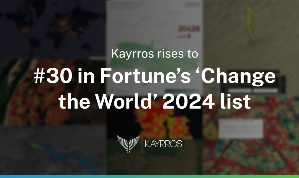 Kayrros rises to #30 in Fortune’s ‘Change the World’ 2024 list